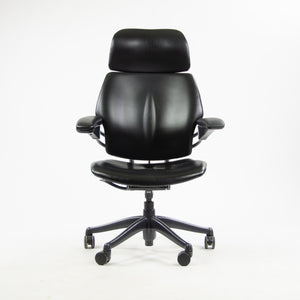 SOLD Humanscale Freedom Task Chair w/ Headrest Desk Chair Black Leather