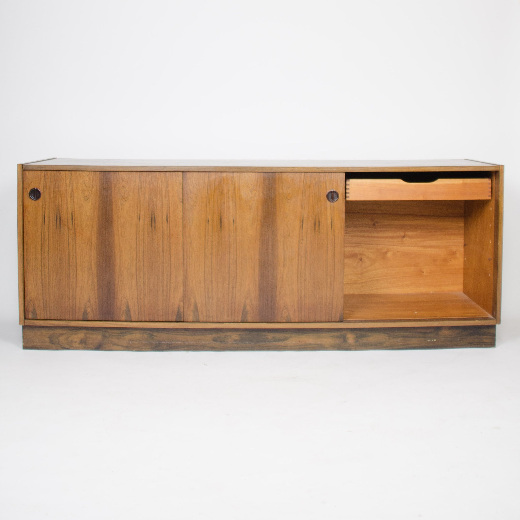 SOLD Falster Clausen & Søn Maurice Villency Rosewood Danish Modern Credenza w Hutch