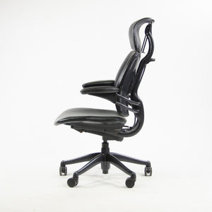 SOLD Humanscale Freedom Task Chair w/ Headrest Desk Chair Black Leather