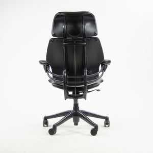 SOLD Humanscale Freedom Task Chair w/ Headrest Desk Chair Black Leather