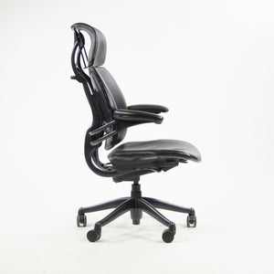 SOLD Humanscale Freedom Task Chair w/ Headrest Desk Chair Black Leather