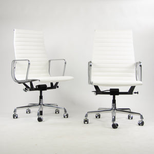 SOLD Eames Herman Miller Brand New Leather High Pneumatic Aluminum Group Desk Chairs 6x