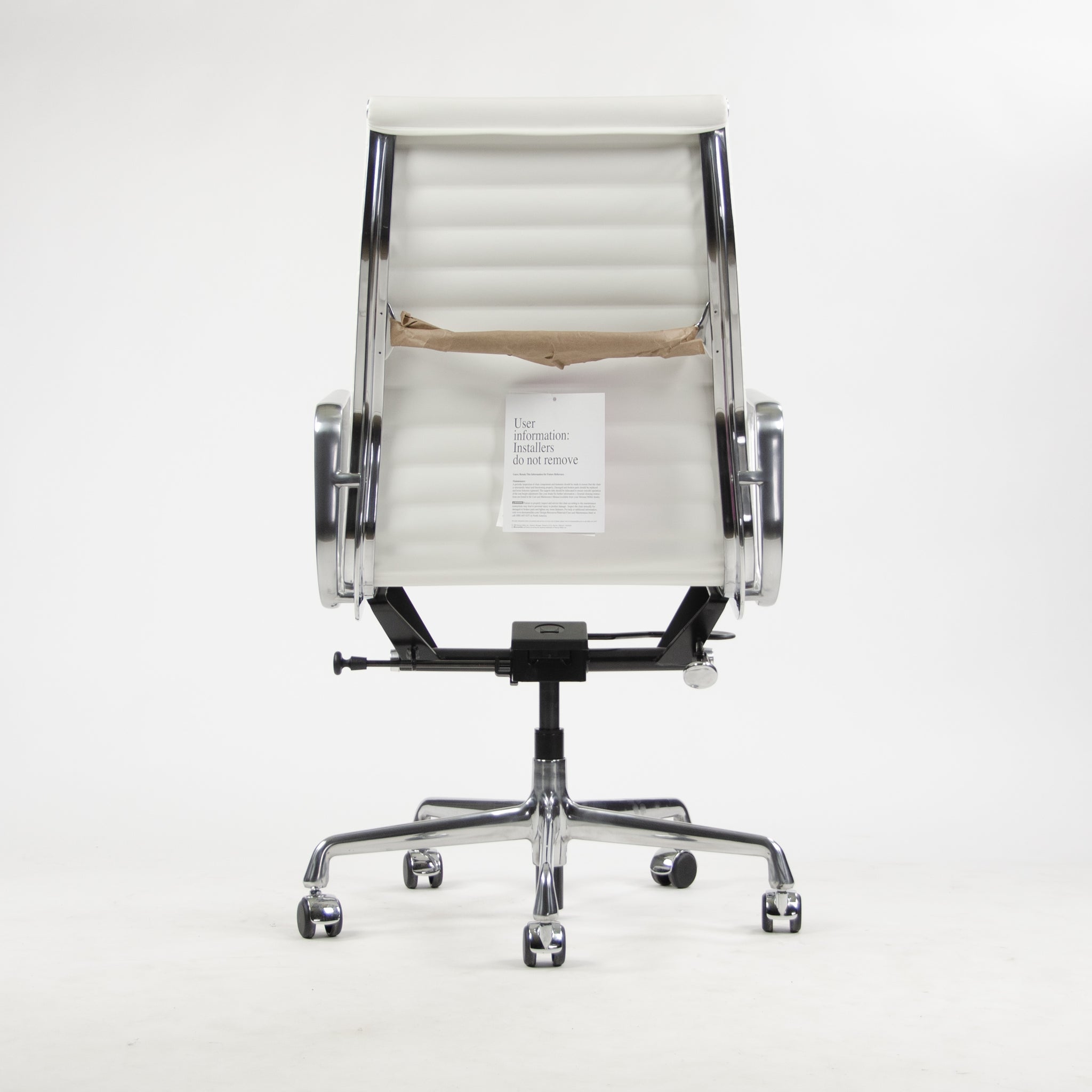 SOLD Eames Herman Miller Brand New Leather High Pneumatic Aluminum Group Desk Chairs 6x