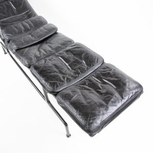 SOLD 1970's Eames Herman Miller Billy Wilder Black and Eggplant Chaise Lounge Chair