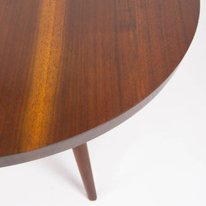 SOLD 1959 George Nakashima 36 inch Round Black Walnut Coffee Table with Provenance