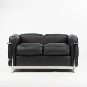 Sold Cassina Italy Le Corbusier LC2 Petit Modele Two-Seat Sofa New Upholstery