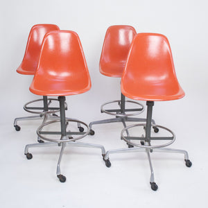 SOLD Herman Miller Eames Fiberglass Drafting Shell Chair 1 Available 1960's