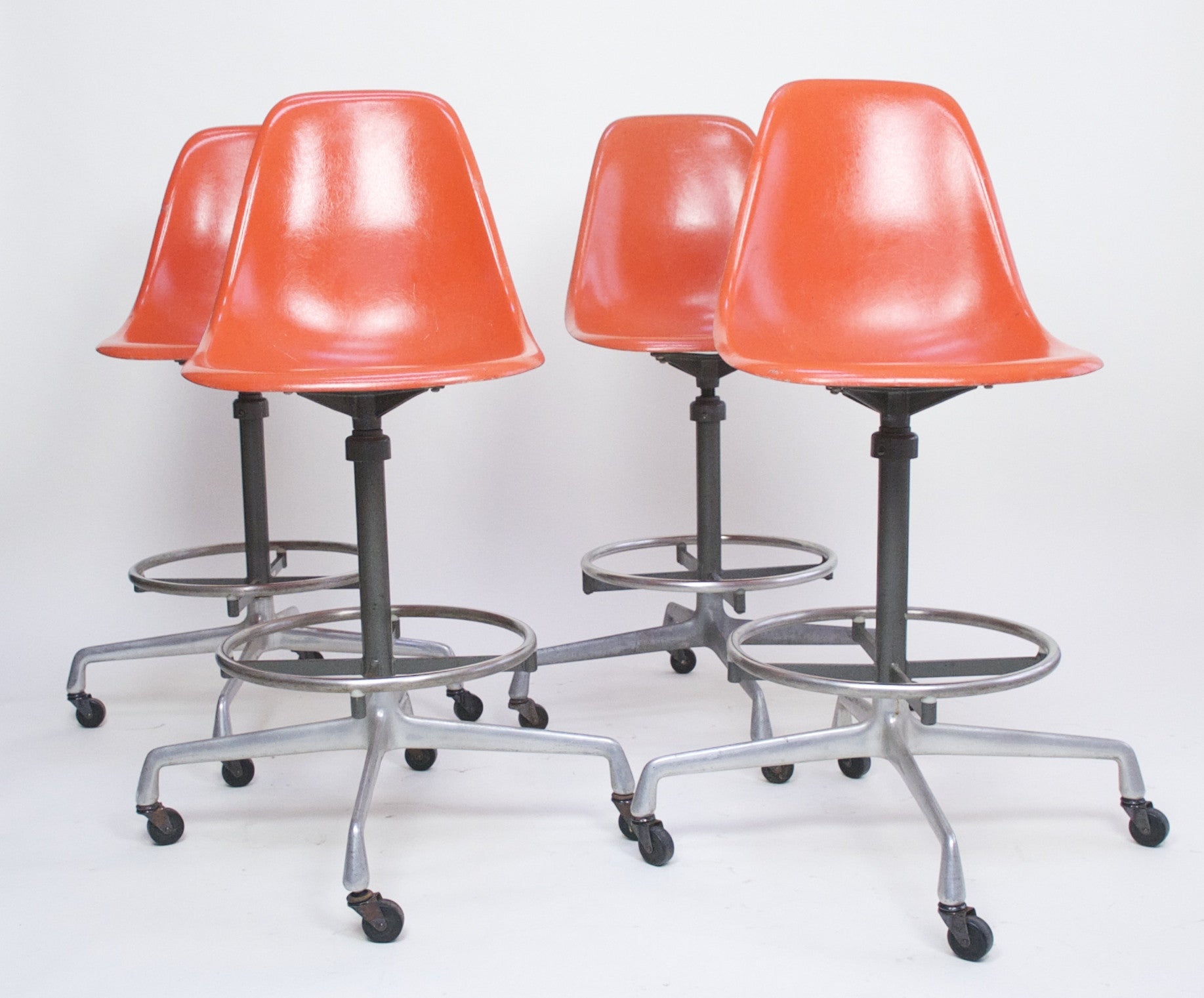 SOLD Herman Miller Eames Fiberglass Drafting Shell Chair 1 Available 1960's