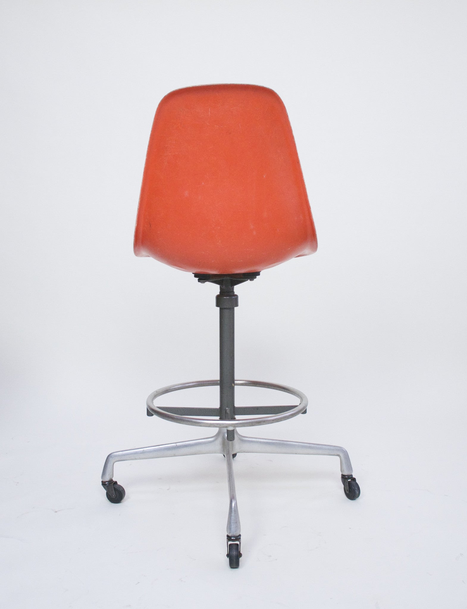 SOLD Herman Miller Eames Fiberglass Drafting Shell Chair 1 Available 1960's