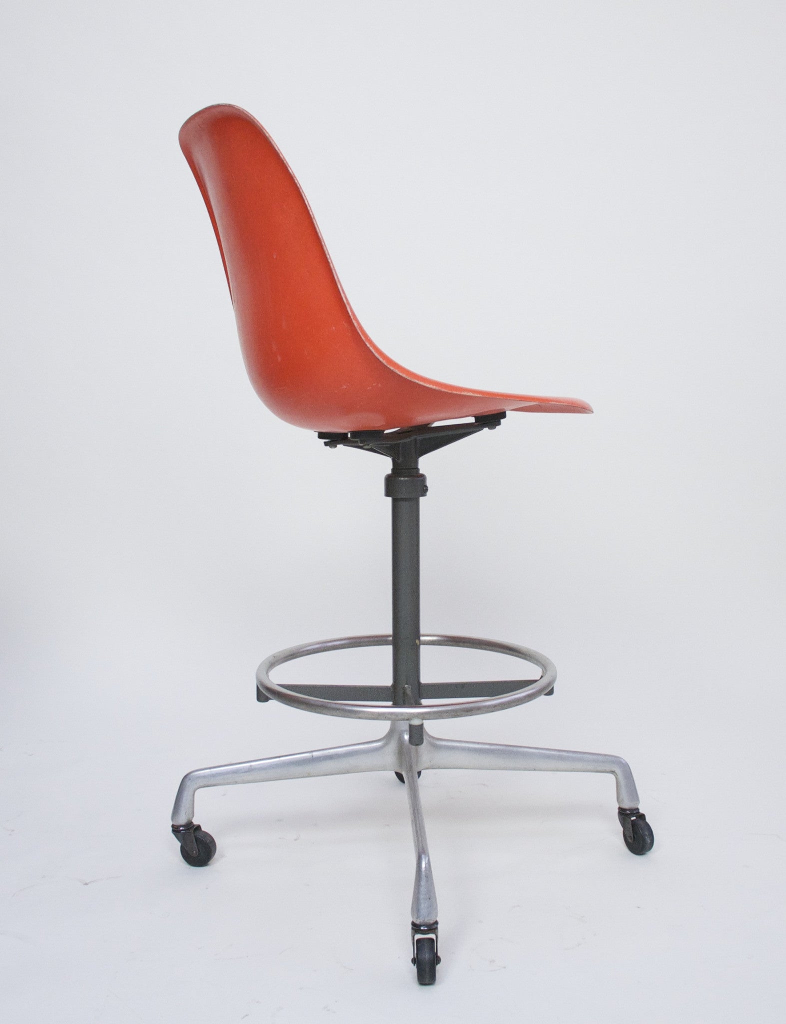 SOLD Herman Miller Eames Fiberglass Drafting Shell Chair 1 Available 1960's