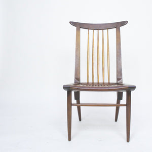 SOLD George Nakashima Sundra for Widdicomb Set of 4 Chairs Rare Walnut, Authentic