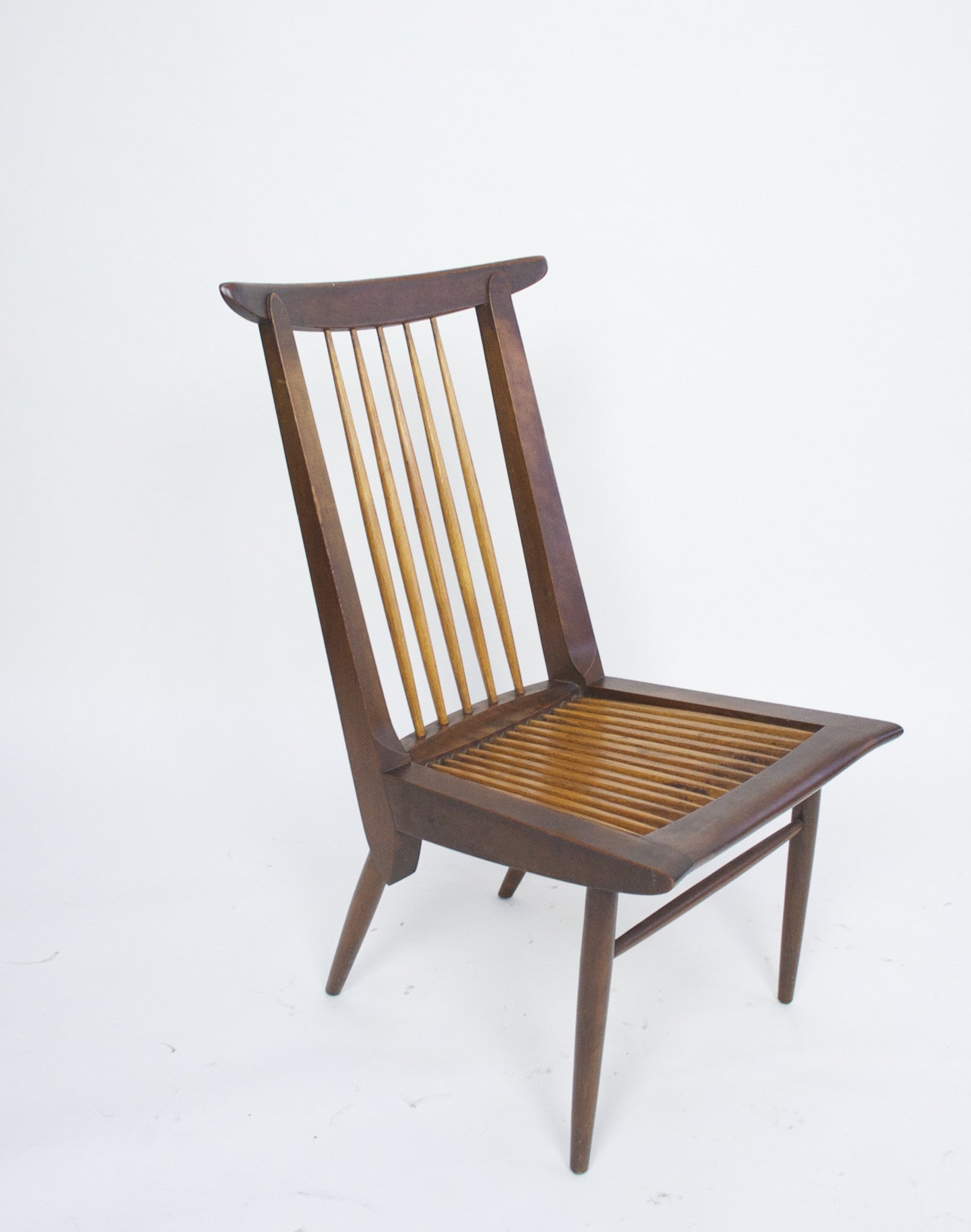 SOLD George Nakashima Sundra for Widdicomb Set of 4 Chairs Rare Walnut, Authentic