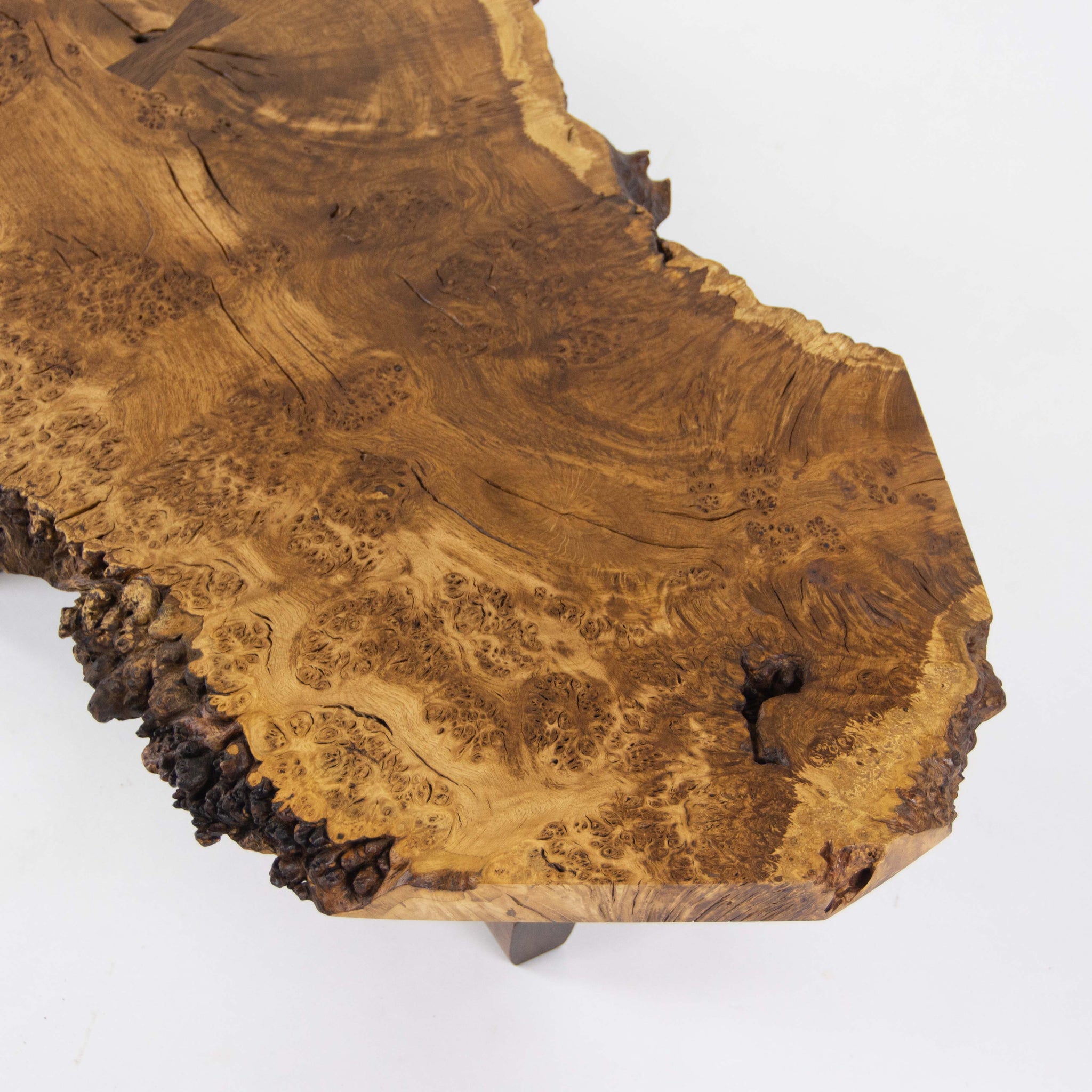 SOLD Mira Nakashima George Nakashima Woodworkers English Oak Burl Minguren I Coffee Table