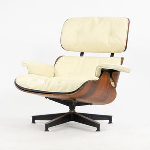 SOLD 1956 Herman Miller Eames Lounge Chair & Ottoman 670 671 Boot Glides Ivory