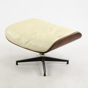 SOLD 1956 Herman Miller Eames Lounge Chair & Ottoman 670 671 Boot Glides Ivory