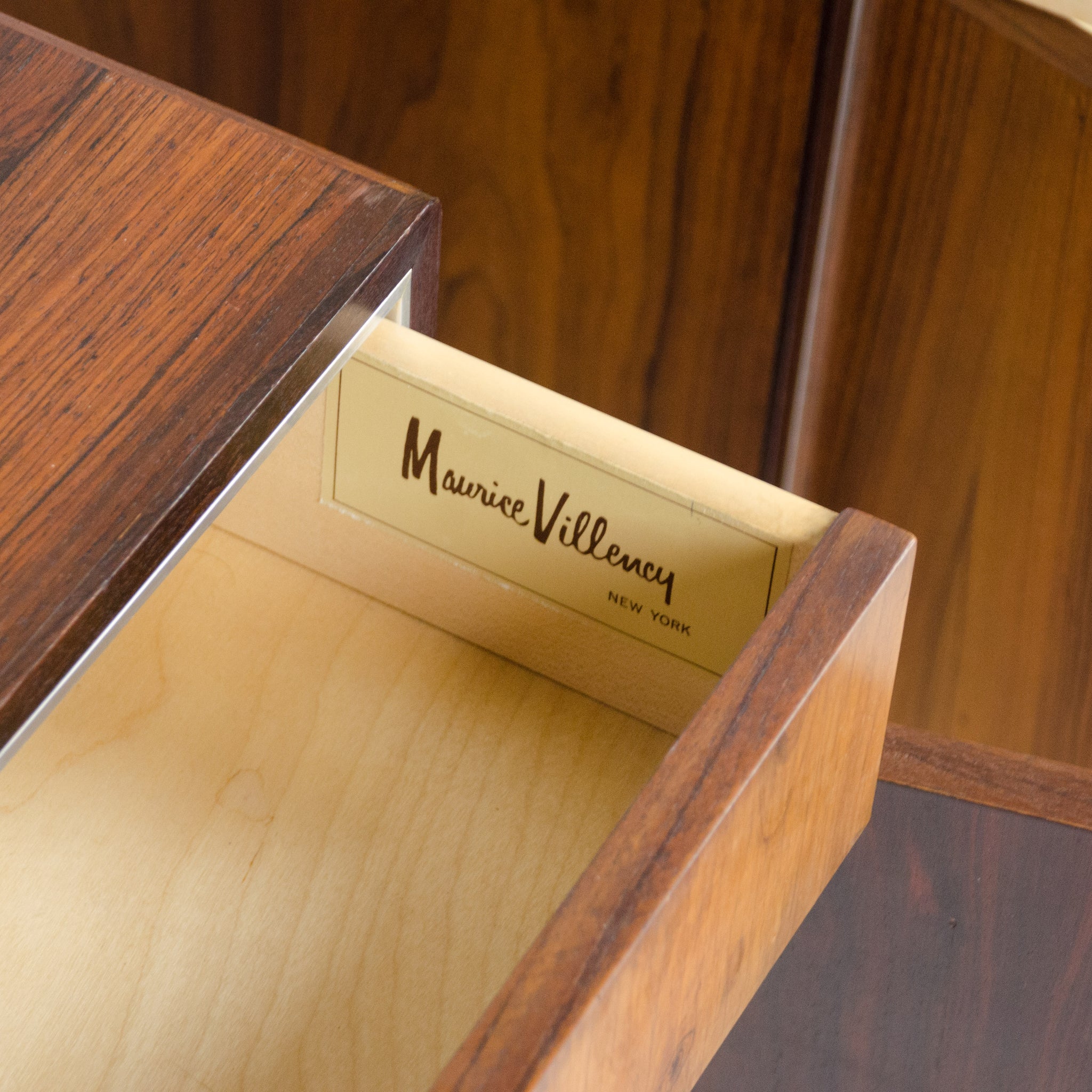 Falster Maurice Villency Rosewood Danish Dresser End Tables Bedside Cabinet Pair