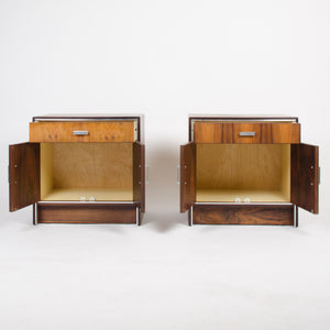 Falster Maurice Villency Rosewood Danish Dresser End Tables Bedside Cabinet Pair