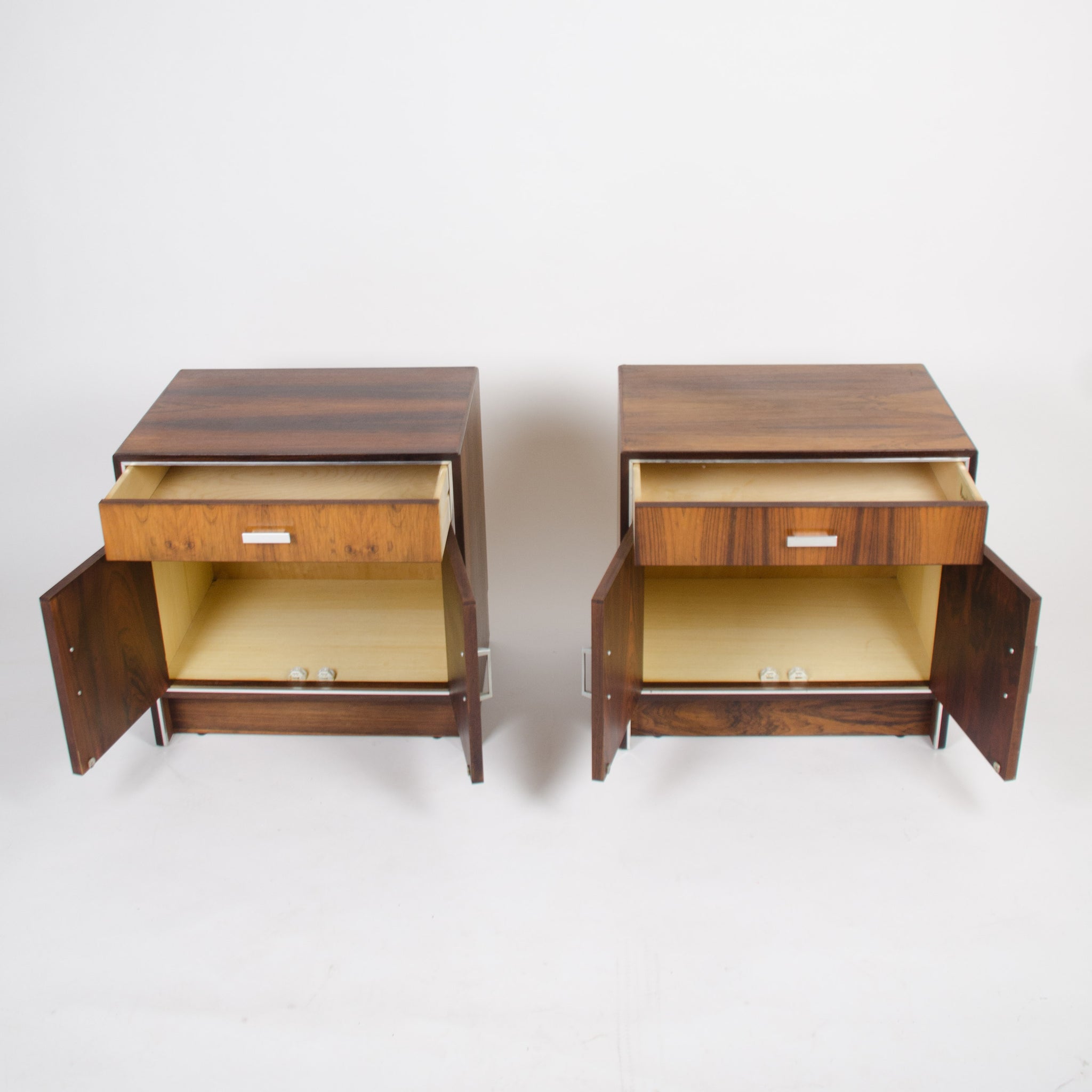 Falster Maurice Villency Rosewood Danish Dresser End Tables Bedside Cabinet Pair