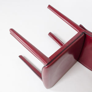SOLD Italian Leather Dining Chairs Atelier International Cassina Mario Bellini (6x)