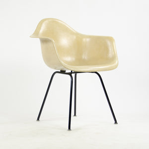 SOLD Herman Miller Eames 1954 Yellow Fiberglass Armshell Chairs DAX Pair