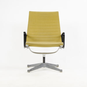 SOLD 1960's Ochre Eames Herman Miller Aluminum Group Lounge Chair, Girard Fabric