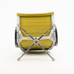 SOLD 1960's Ochre Eames Herman Miller Aluminum Group Lounge Chair, Girard Fabric