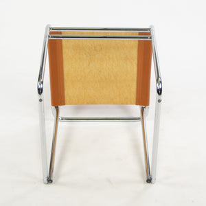 B5 for Marcel Breuer Set of 4 Chrome Leather Bauhaus Dining Chairs for Tecta