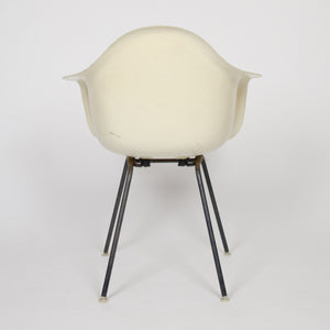 SOLD Herman Miller Eames 1950's Ivory / White Fiberglass Shell Chairs Arm Shells 2x