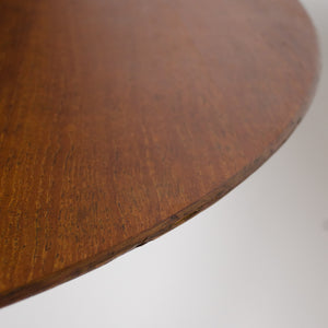 SOLD 1960's Eero Saarinen For Knoll 36 Inch Walnut Tulip Cafe / Dining Table Marked