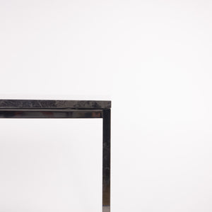 SOLD Gray Marble 2011 Cumberland Meeting Dining Table Desk w/ Stainless Base Knoll