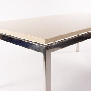 Granite Cumberland 6x3 Meeting Dining Conference Table Beige w/ Stainless Steel Base