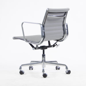 SOLD 2010s Herman Miller Eames Low Back Aluminum Group Executive Chair in Gray Leather