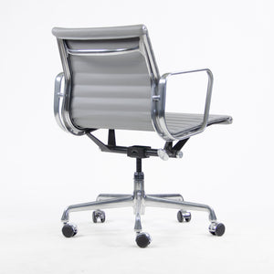 SOLD 2010s Herman Miller Eames Low Back Aluminum Group Executive Chair in Gray Leather