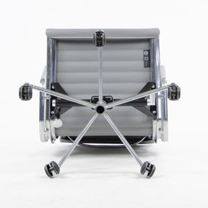 SOLD 2010s Herman Miller Eames Low Back Aluminum Group Executive Chair in Gray Leather