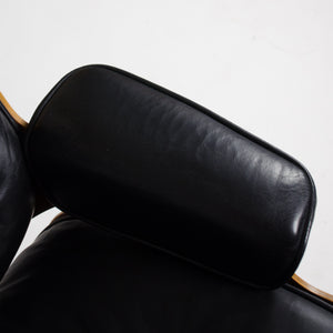 SOLD 1960's Herman Miller Eames Lounge Chair & Ottoman Rosewood 670 671 Black Leather