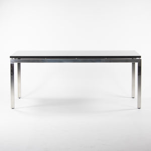SOLD Granite 2011 Cumberland Meeting Dining Table Desk Black w/ Polished Stainless Base