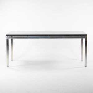 Granite 2011 Cumberland Meeting Dining Table Desk Black w/ Polished Stainless Base