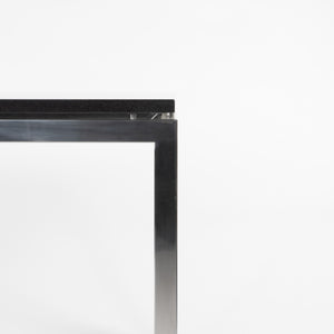 SOLD Granite 2011 Cumberland Meeting Dining Table Desk Black w/ Polished Stainless Base