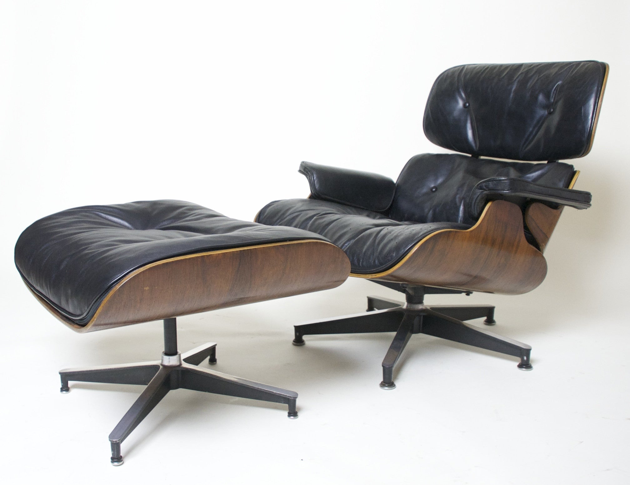 SOLD Early 1960's Herman Miller Eames Lounge Chair & Ottoman Rosewood 670 671