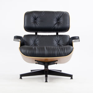 SOLD Eames Herman Miller Lounge Chair & Ottoman Palisander 670 671 Black Leather NEW