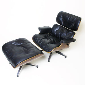 SOLD Early 1960's Herman Miller Eames Lounge Chair & Ottoman Rosewood 670 671