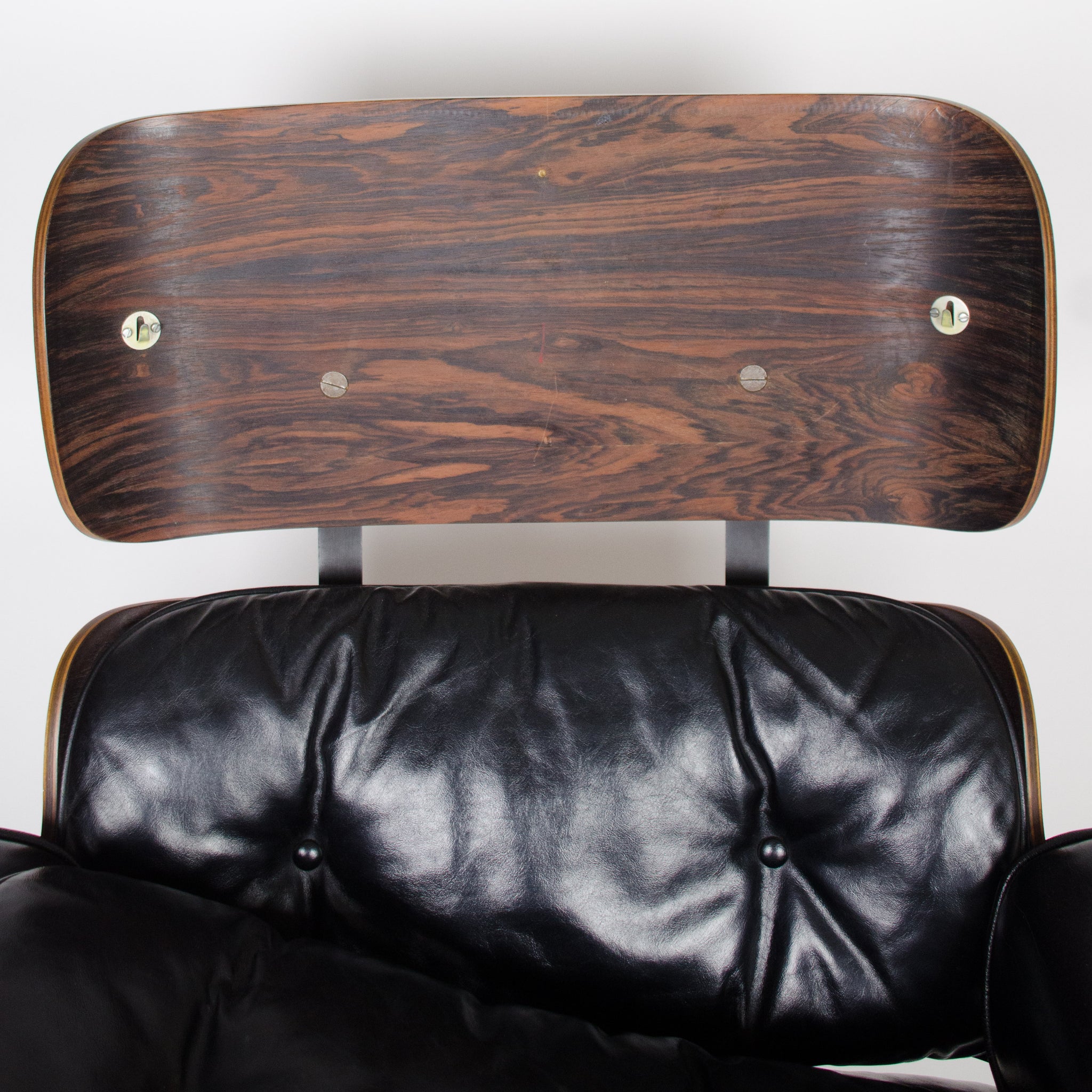 SOLD 1956 Holy Grail Herman Miller Eames Lounge Chair w Swivel Ottoman Boots + 3 Hole