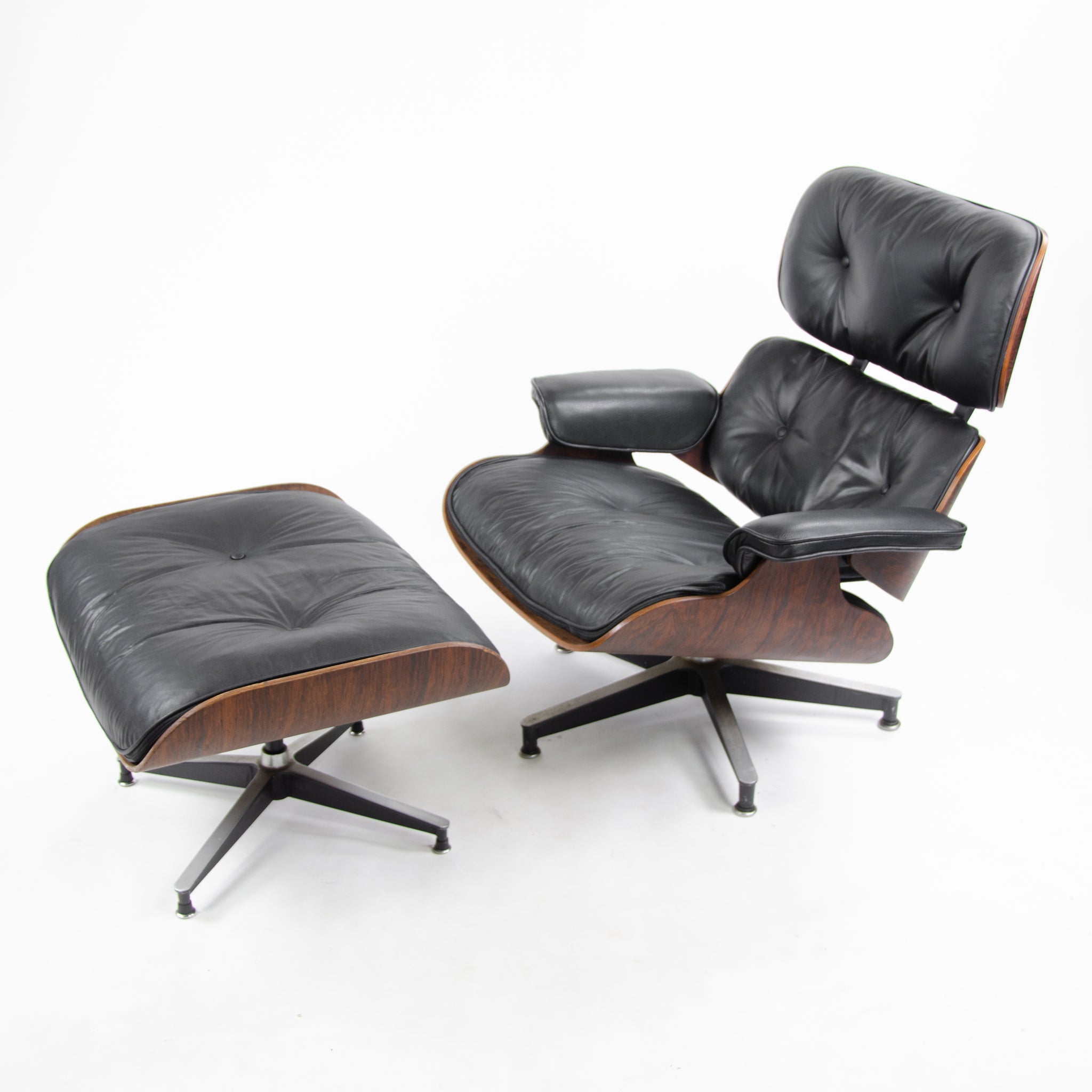 SOLD 1956 Herman Miller Eames Lounge Chair & Ottoman 670 671 New Cushions