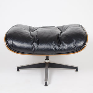 SOLD 1956 Holy Grail Herman Miller Eames Lounge Chair w Swivel Ottoman Boots + 3 Hole