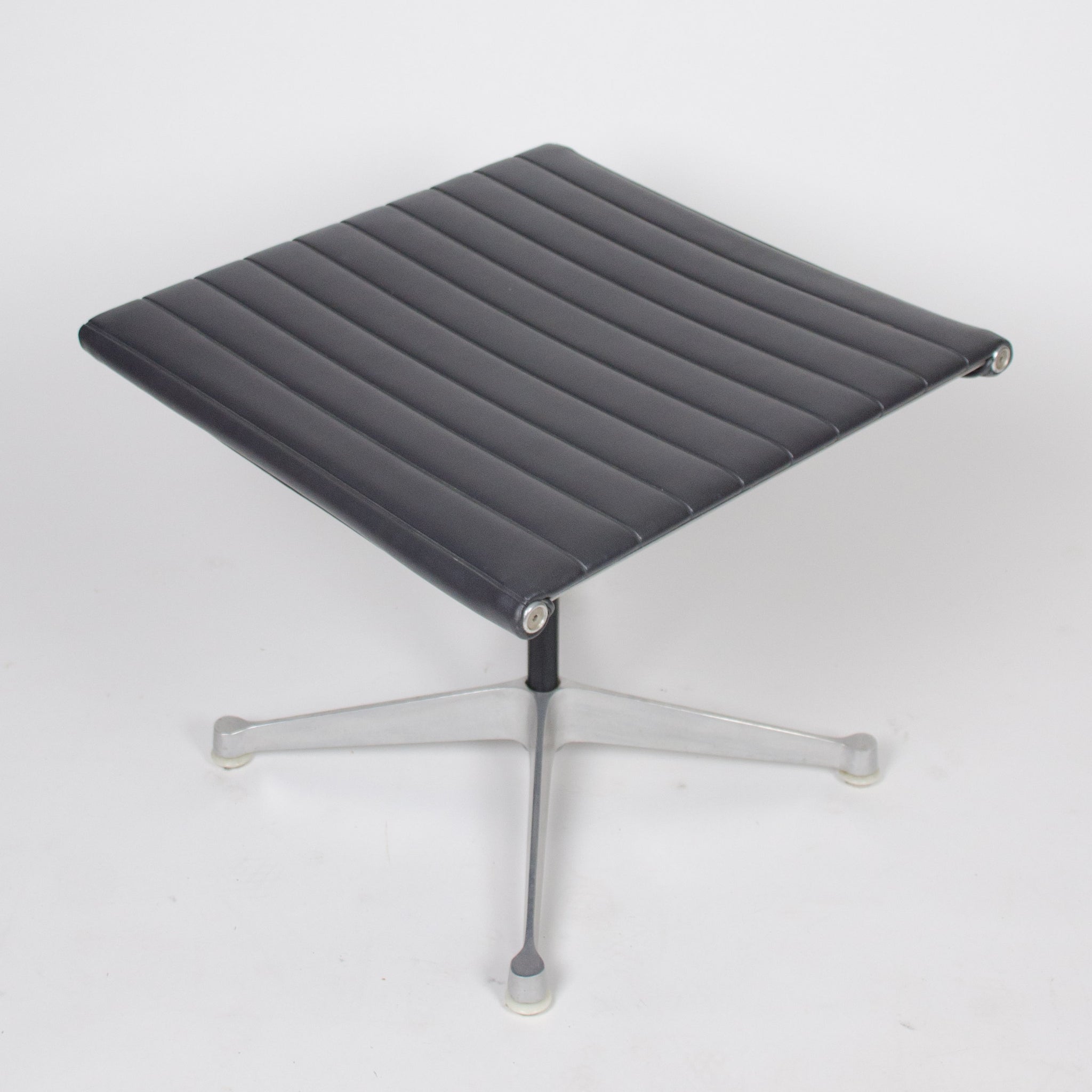 SOLD 1958 PATENT PENDING Eames Herman Miller Aluminum Lounge and Ottoman