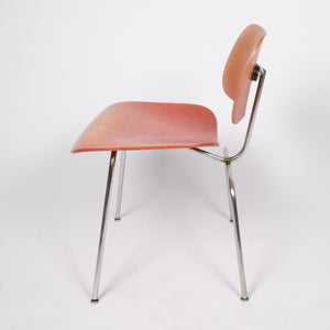 Eames Evans Herman Miller 1940's DCM Dining Chairs Red Aniline Dye 1x Available