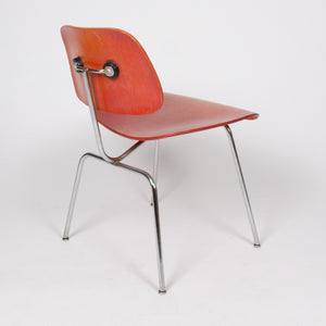 Eames Evans Herman Miller 1940's DCM Dining Chairs Red Aniline Dye 1x Available