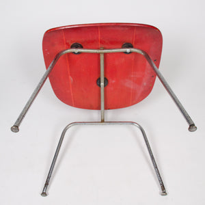 Eames Evans Herman Miller 1940's DCM Dining Chairs Red Aniline Dye 1x Available