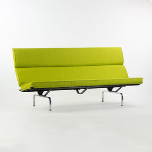 SOLD Herman Miller Eames Vintage Sofa Compact with Lime Green Knoll Upholstery