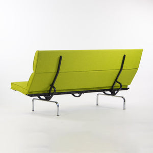 SOLD Herman Miller Eames Vintage Sofa Compact with Lime Green Knoll Upholstery